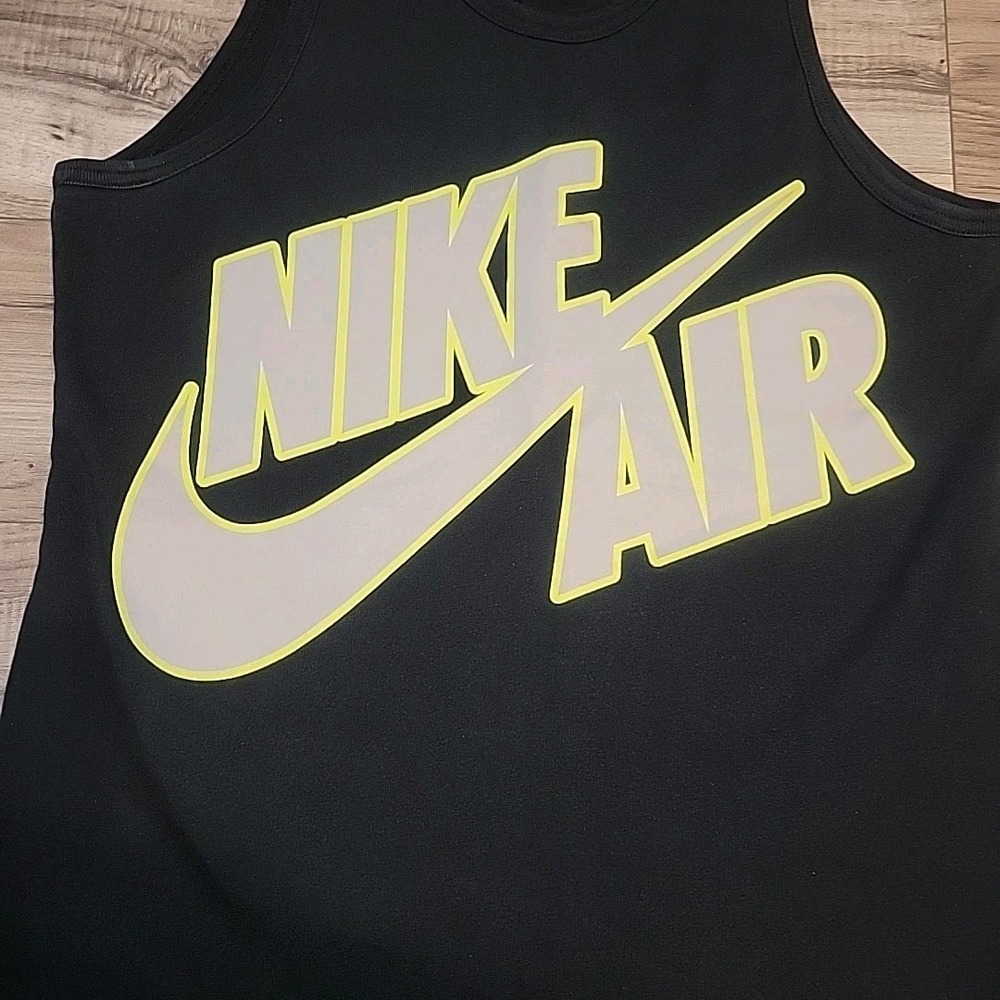 Nike Air 82 Tank Top Shirt Black Sleeveless Mens Medium Cotton Vintage Tee